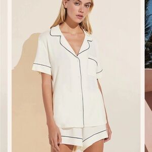 Eberjey pajamas set - white and navy